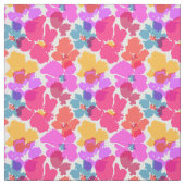 Colorful Neon Modern Flower Pattern Stof (Swatch)