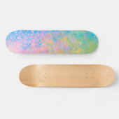 Colorful Neon Pastel Sky Alcohol Ink Abstract Persoonlijk Skateboard (Horizontaal)