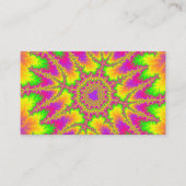 Colorful Neon Rainbow Fractal Visitekaartje (Voorkant)