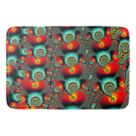 Colorful Networking Fractal Art Design Badmat