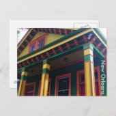 Colorful New Orleans House Briefkaart (Voorkant / Achterkant)