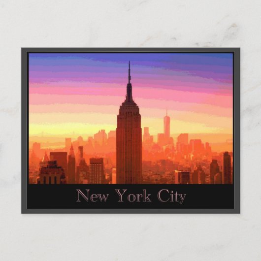 Colorful New York City Briefkaart (Voorkant)