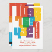 Colorful Nieuwjaar Kaart (Voorkant / Achterkant)