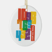 Colorful Nieuwjaar Keramisch Ornament (Rechts)