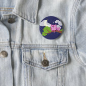 Colorful Night Owl Ronde Button 5,7 Cm (In situ)