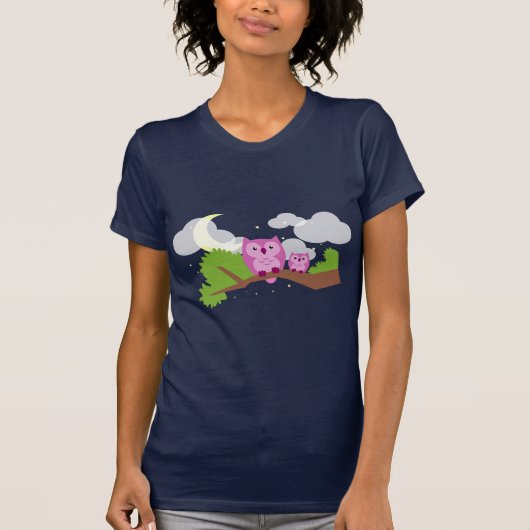 Colorful Night Owl T-shirt (Voorkant)