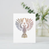 Colorful Nightowl Tattoo Briefkaart (Staand voorkant)