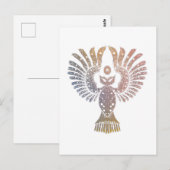 Colorful Nightowl Tattoo Briefkaart (Voorkant / Achterkant)
