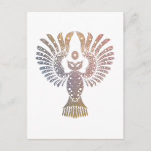 Colorful Nightowl Tattoo Briefkaart