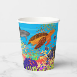 Colorful Ningaloo Coral Reef Papieren Bekers