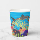 Colorful Ningaloo Coral Reef Papieren Bekers (Links)