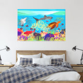 Colorful Ningaloo Reef Canvas Afdruk (Insitu (Slaapkamer))