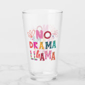 Colorful No Drama Llama Glas (Achterkant)