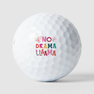 Colorful No Drama Llama Golfballen