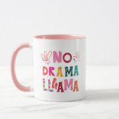 Colorful No Drama Llama Mok (Links)