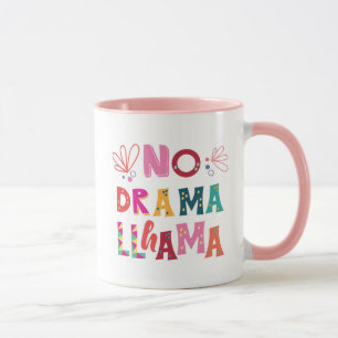 Colorful No Drama Llama Mok
