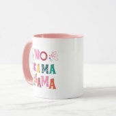 Colorful No Drama Llama Mok (Voorkant links)