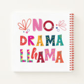 Colorful No Drama Llama Notitieboek (Achterkant)