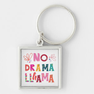Colorful No Drama Llama Sleutelhanger