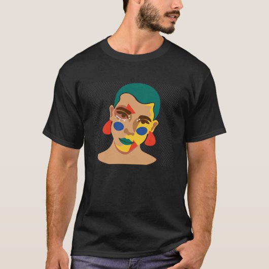Colorful Non Binary Genderqueer LGBTQIA+ Pride T-shirt (Voorkant)