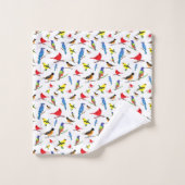 Colorful North American Birds Pattern Bad Handdoek (Wasdoekje)