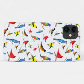 Colorful North American Birds Pattern iPhone Case (Achterkant (horizontaal))