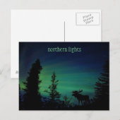 Colorful Northern Lights Sky Briefkaart (Voorkant / Achterkant)
