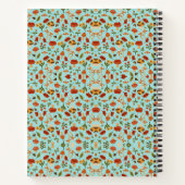 Colorful notebook with a detailed floral pattern notitieboek (Achterkant)