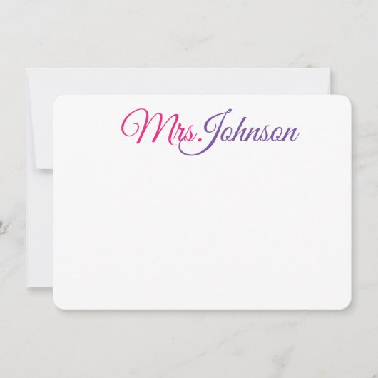 Colorful Notecards voor Zaken of Persoonlijk Notitiekaartje (Voorkant)