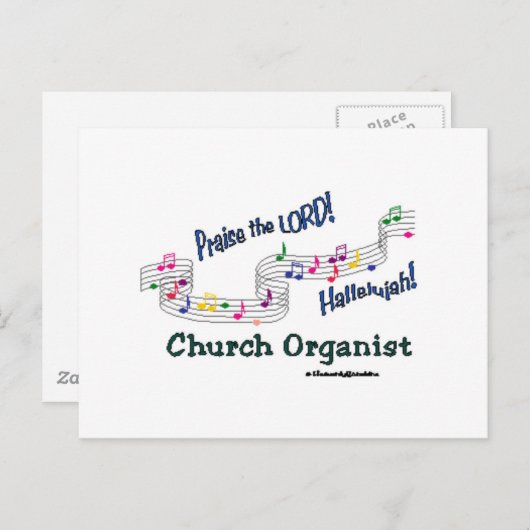 Colorful Notes-organisme Briefkaart (Voorkant / Achterkant)