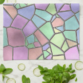 Colorful Nouveau Deco Glas in lood Patroon Theedoek (Gevouwen)