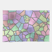 Colorful Nouveau Deco Glas in lood Patroon Theedoek (Horizontaal)