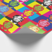 Colorful Novelty Donald Trump Wrapping Paper Cadeaupapier (Hoek)