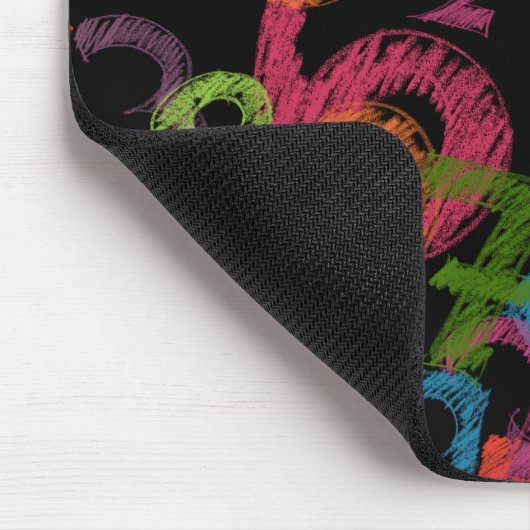 Colorful Numbers Math Graffiti Muismat (Hoek)