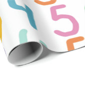 Colorful Numbers Pattern Cadeaupapier (Rol Hoek)