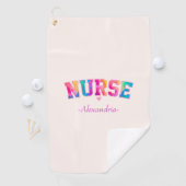 Colorful Nurse Golfhanddoek (Insitu)