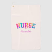 Colorful Nurse Golfhanddoek (Voorkant)