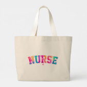 Colorful Nurse Grote Tote Bag (Achterkant)