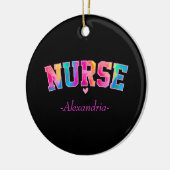 Colorful Nurse Keramisch Ornament (Links)