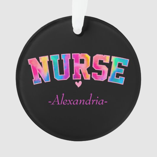 Colorful Nurse Ornament (voorkant)