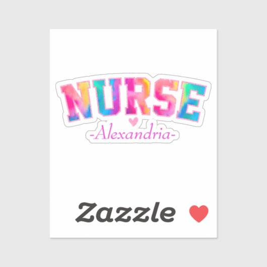 Colorful Nurse Sticker (Vel)