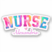 Colorful Nurse Sticker (Voorkant)