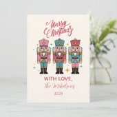 Colorful Nutcracker Christmas Feestdagenkaart (Staand voorkant)