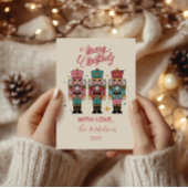 Colorful Nutcracker Christmas Feestdagenkaart