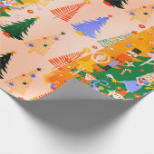 Colorful Nutcracker World Kerstwrapping Paper Cadeaupapier (Hoek)