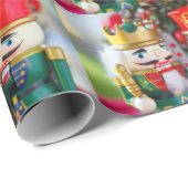 Colorful nutcrackers cadeaupapier (Rol Hoek)