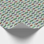 Colorful Nutcrackers Cadeaupapier (Hoek)