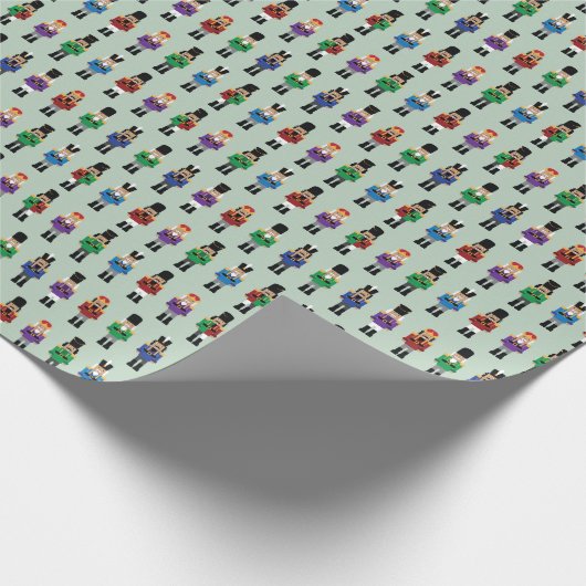 Colorful Nutcrackers Cadeaupapier (Hoek)