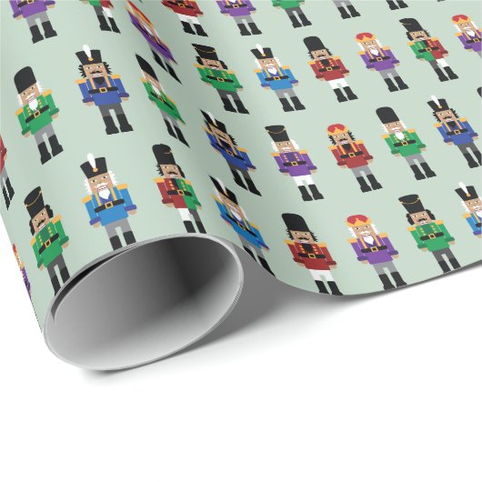 Colorful Nutcrackers Cadeaupapier (Rol Hoek)