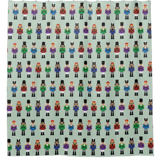 Colorful Nutcrackers Douchegordijn (Voorkant)
